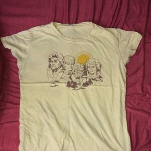 Yellow Mt Rushmore Golden Girls T Shirt size M